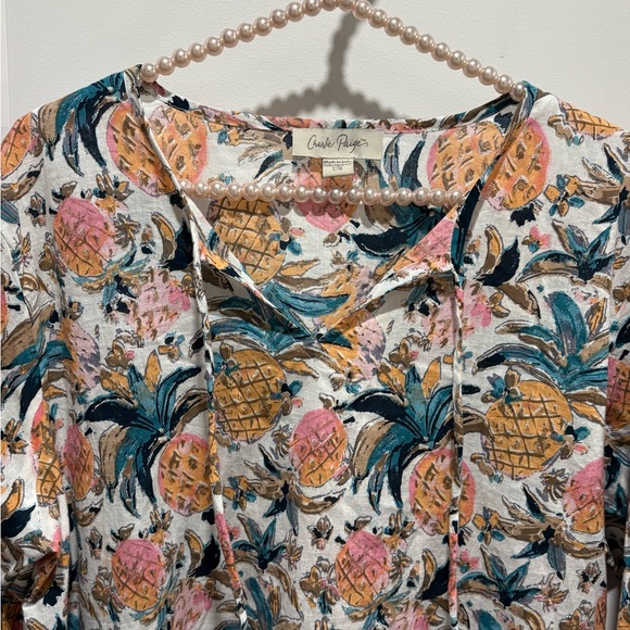 Charlie Paige Pineapple Tunic - Picture 2 of 6